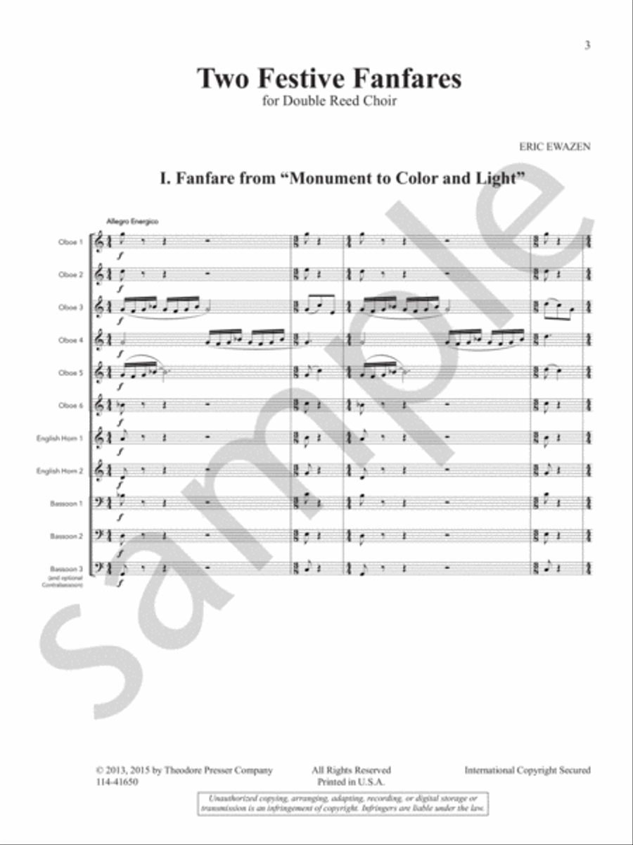 Two Festive Fanfares Chamber Music scores gallery preview page 4