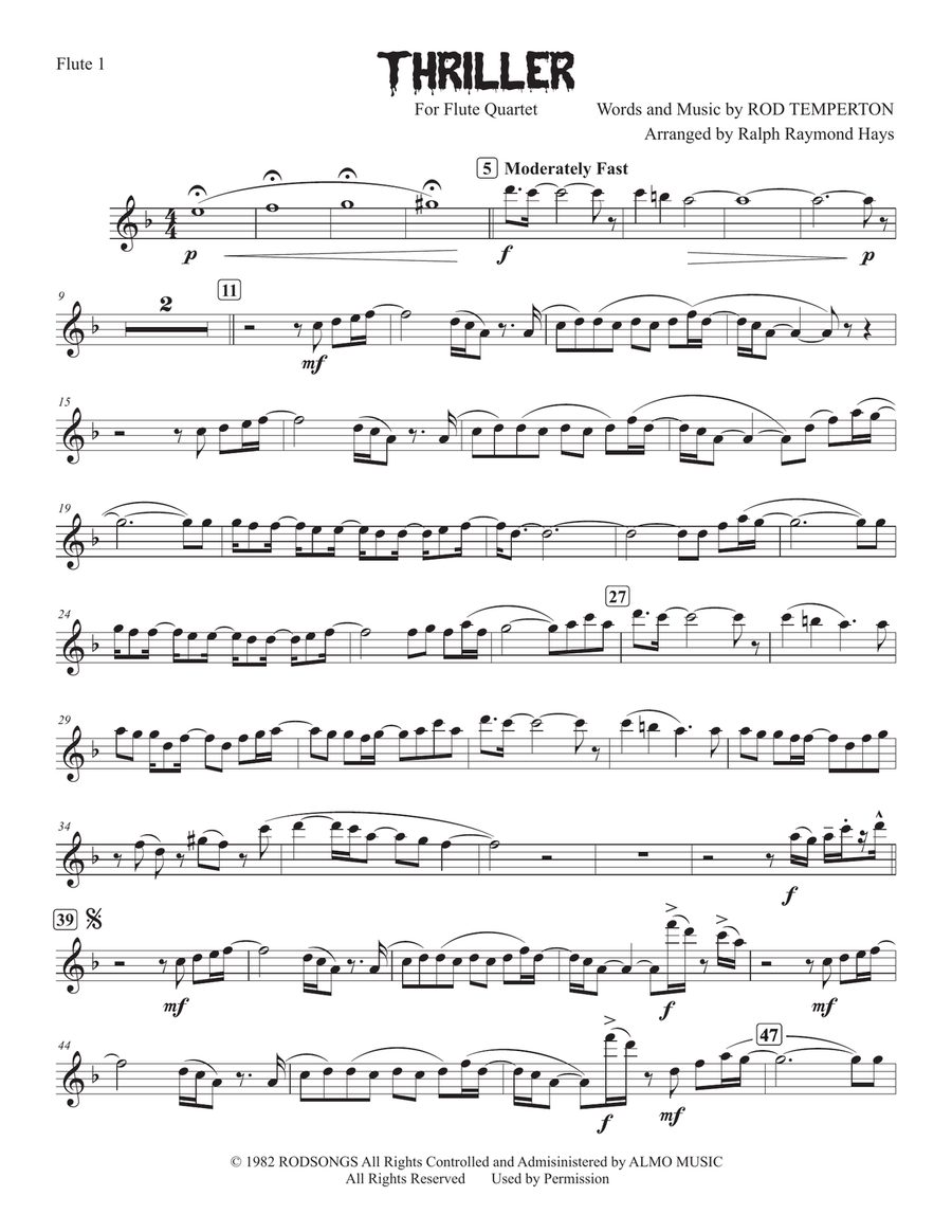 The Best Of Michael Jackson Pvg Collection Flute Quartet scores gallery preview page 5
