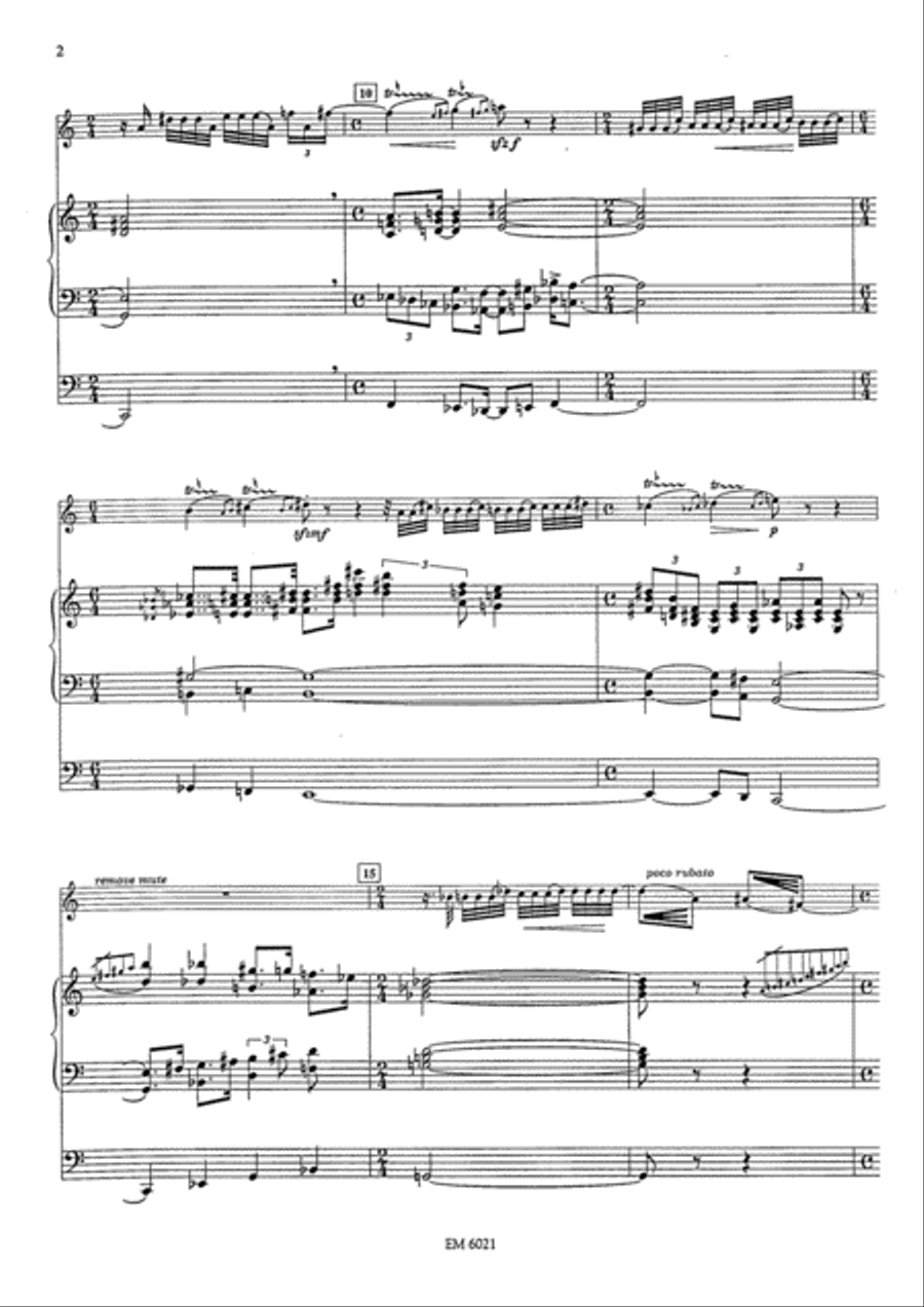 The Jericho Wall for Trumpet and Organ Trumpet scores gallery preview page 3