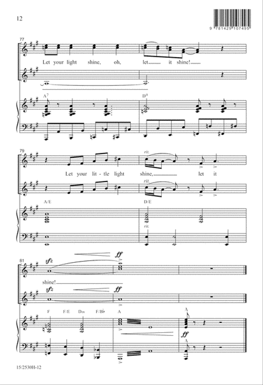 This Little Light of Mine SSA scores gallery preview page 13