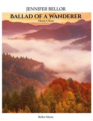 Book cover for Ballad of a Wanderer - horn choir