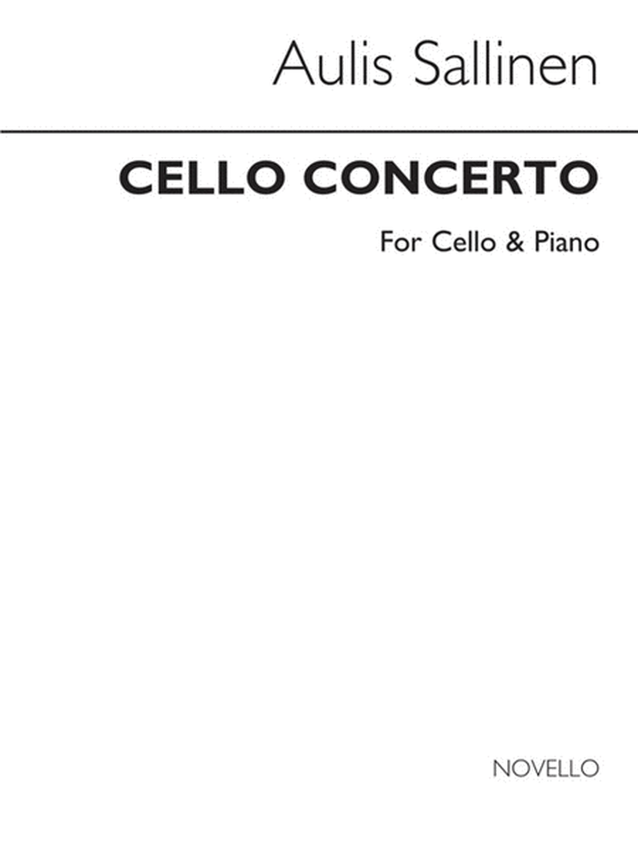 Concerto For Cello & Piano