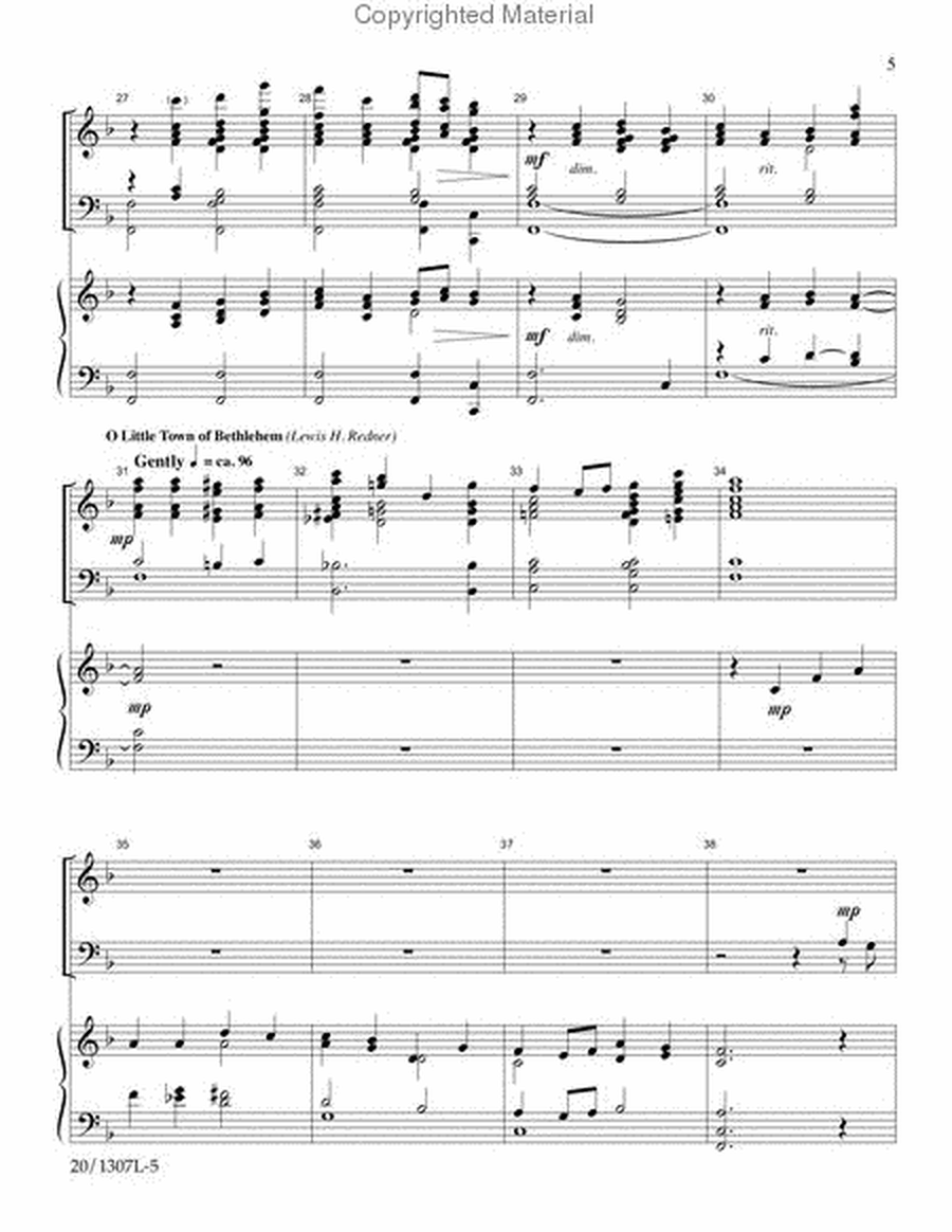 Christmas Tapestry - Keyboard Part/Full Score image number null