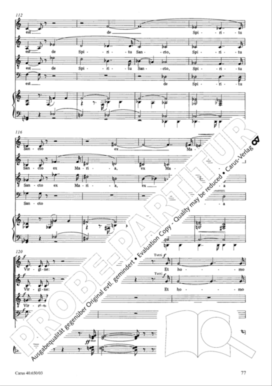 Petite Messe solennelle 4-Part scores gallery preview page 80