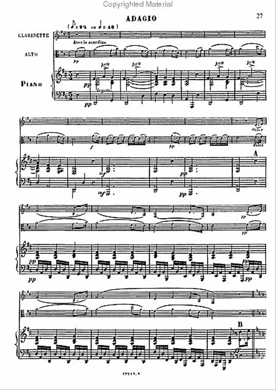 Trio, Op. 96 A Clarinet scores gallery preview page 4