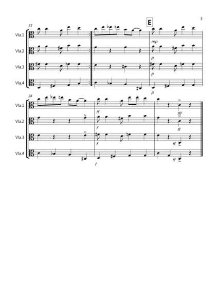 Burnie's Ragtime for Viola Quartet image number null