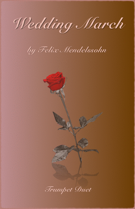 Book cover for Wedding March by Mendelssohn, Trumpet Duet