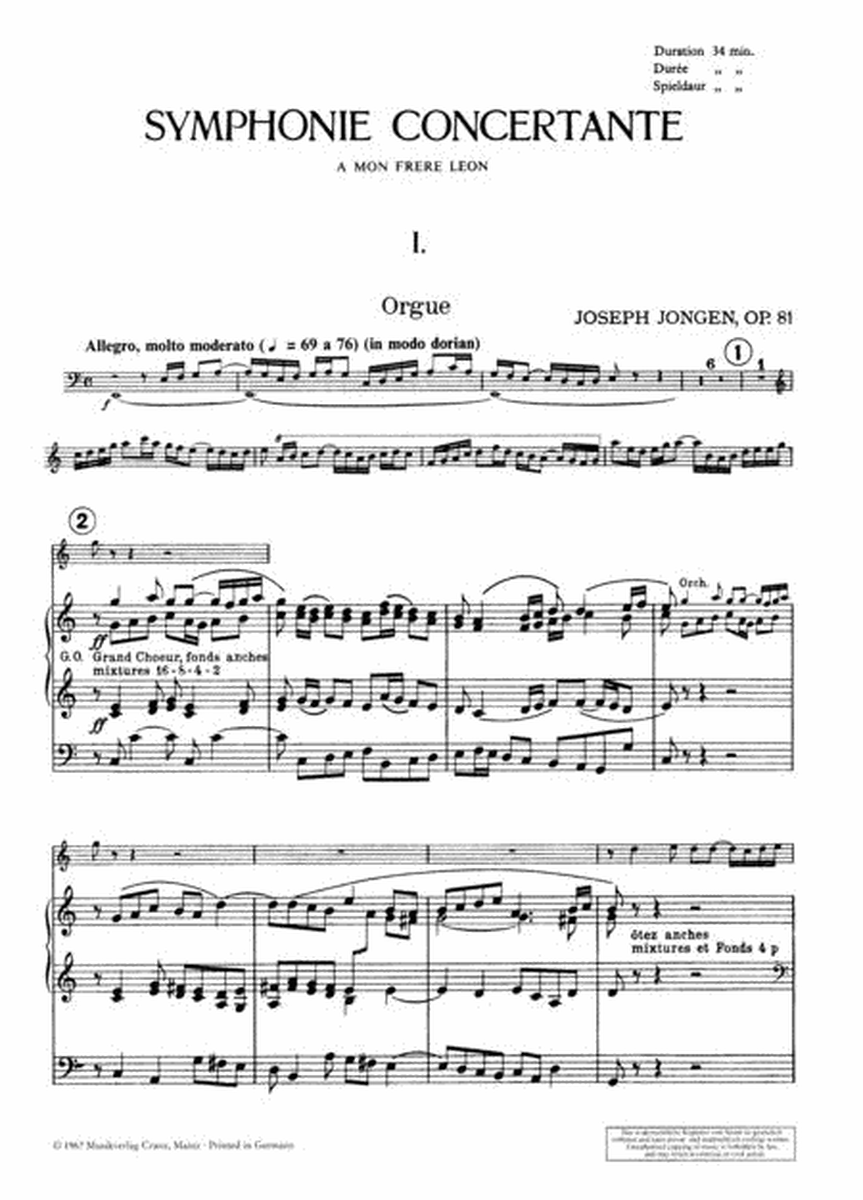 Symphonie Concertante Op. 81