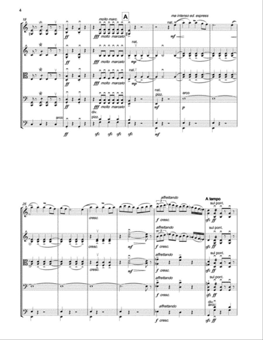 DE FALLA The Miller's Dance (The Three-Cornered Hat) for string orchestra String Orchestra scores gallery preview page 3