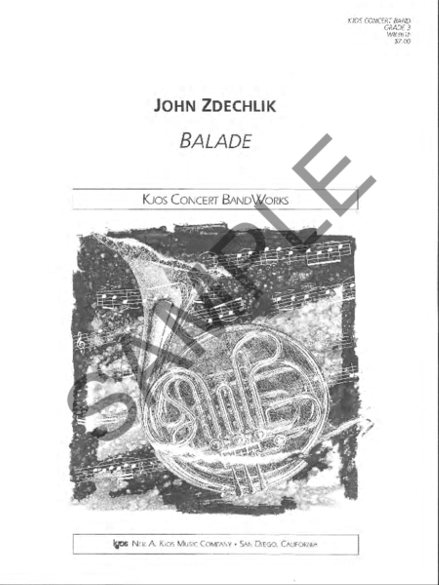Balade Concert Band scores gallery preview page 2