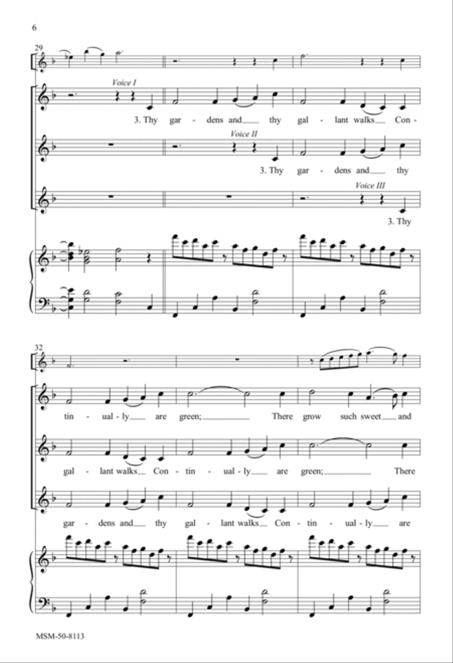 Jerusalem, My Happy Home Harp scores gallery preview page 6