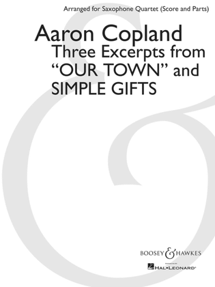 Book cover for Three Excerpts from “Our Town” and “Simple Gifts”