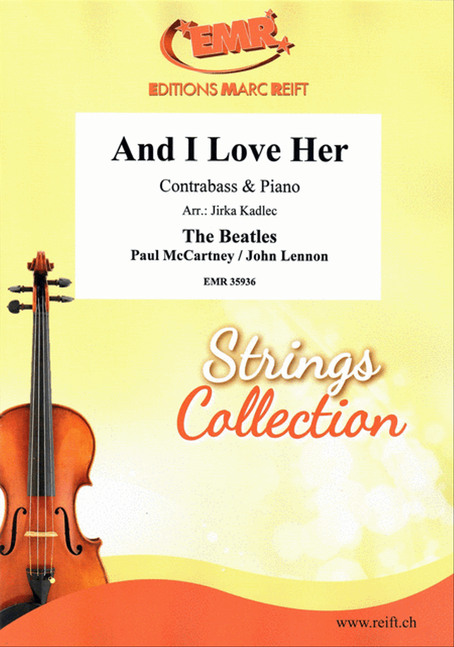 And I Love Her Double Bass scores gallery preview page 1