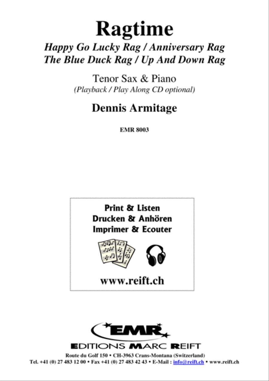 Ragtime Tenor Saxophone scores gallery preview page 2