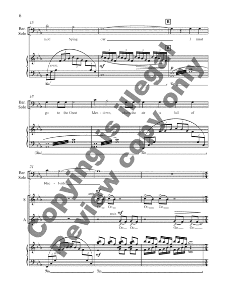 To Love This Earth: II. The Creatures 4-Part scores gallery preview page 20