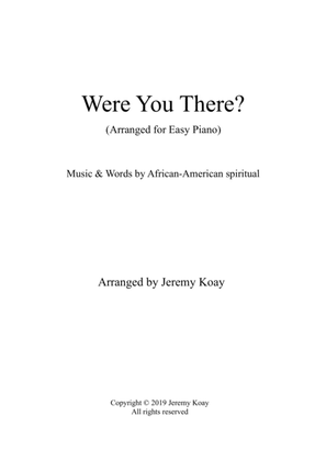 Were You There (Easy Piano)