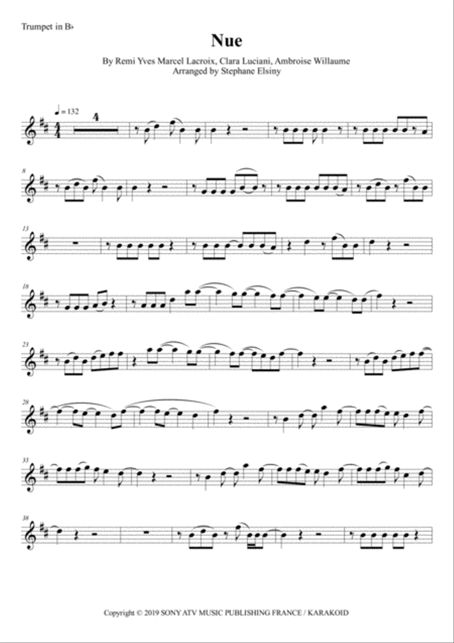 Nue Trumpet Solo scores gallery preview page 1