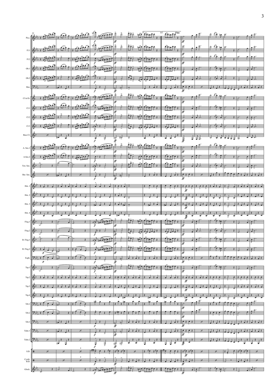 Magyar vér March Concert Band scores gallery preview page 5
