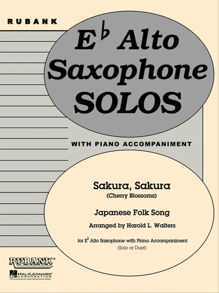 Sakura, Sakura (Cherry Blossoms) Alto Saxophone scores gallery preview page 1