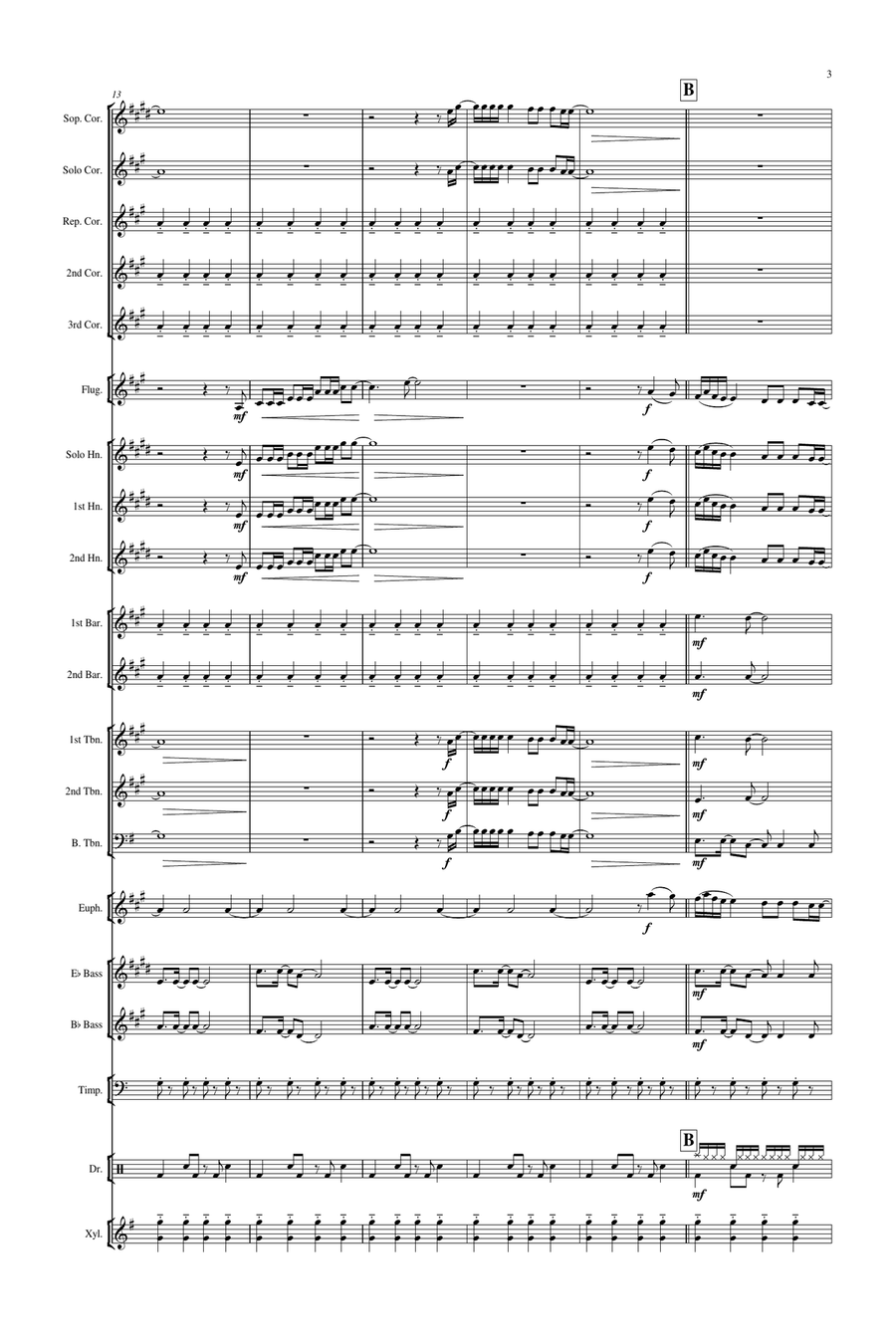 I'll Be There Brass Band scores gallery preview page 4