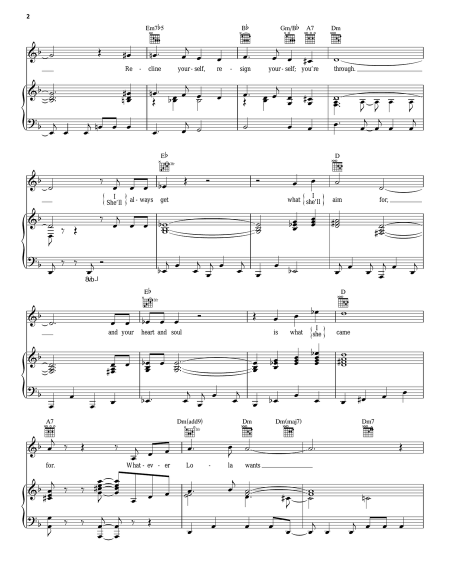 Whatever Lola Wants (Lola Gets) Acoustic Guitar scores gallery preview page 2