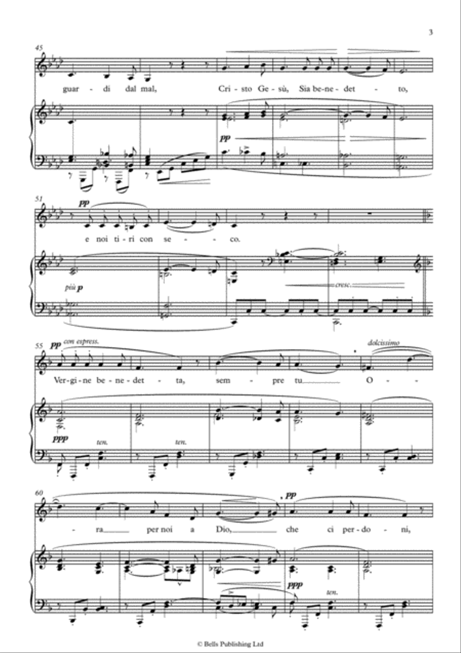 Ave Maria (1879) (F minor) Voice Solo scores gallery preview page 3