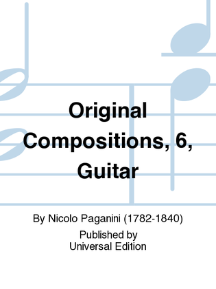 Book cover for Original Compositions, 6, Guitar