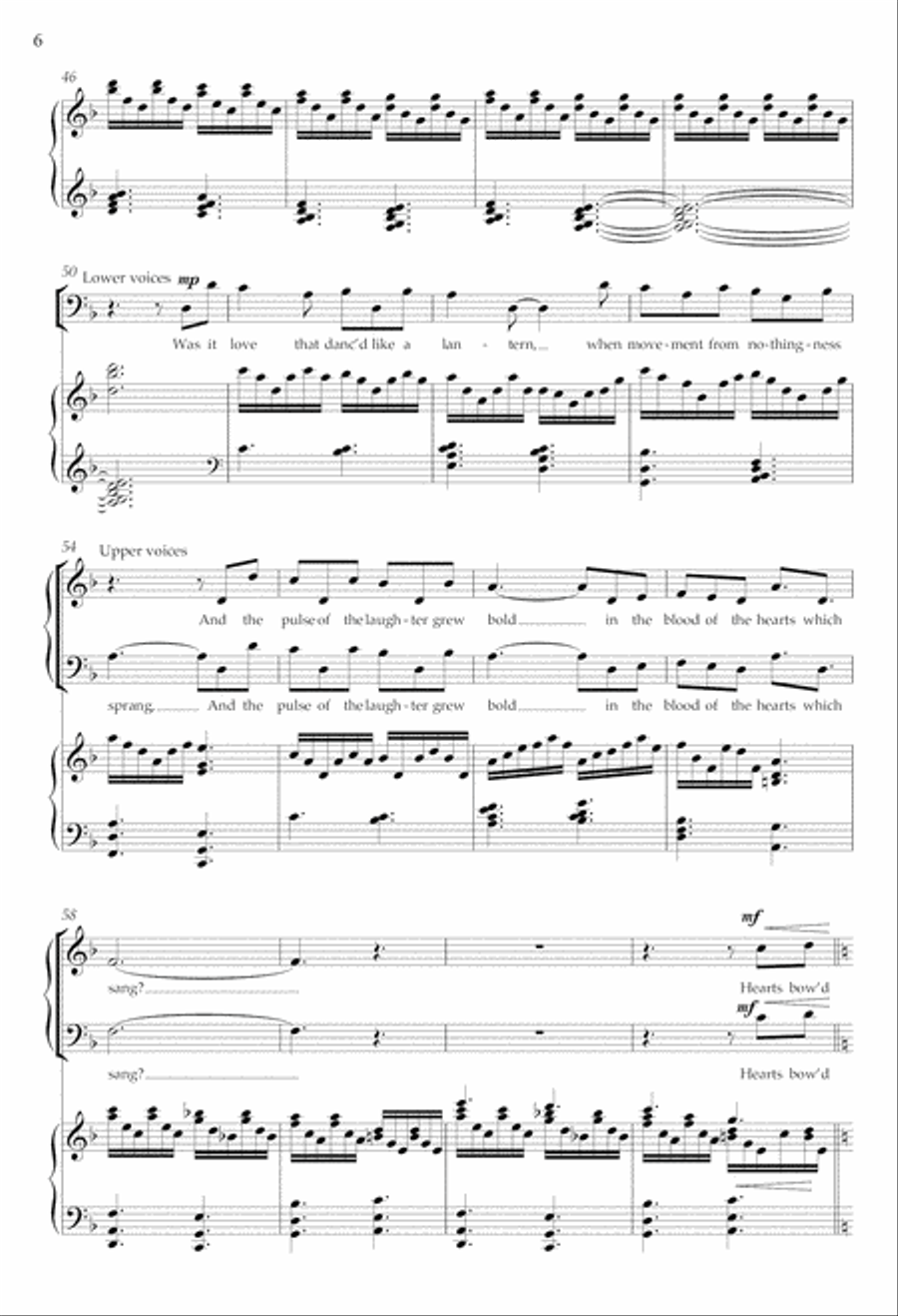 Music, sister of sunrise 4-Part scores gallery preview page 6