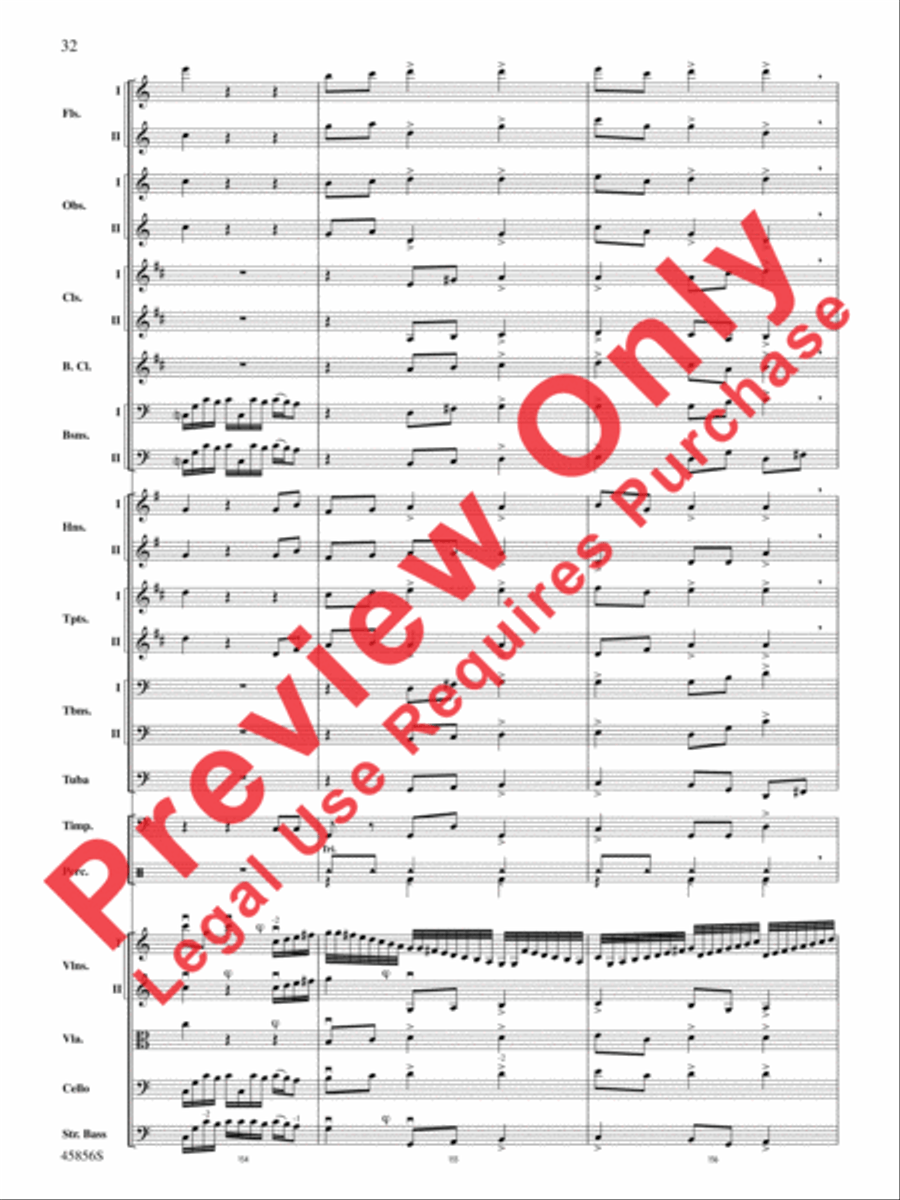 Academic Festival Overture, Op. 80 Full Orchestra scores gallery preview page 32