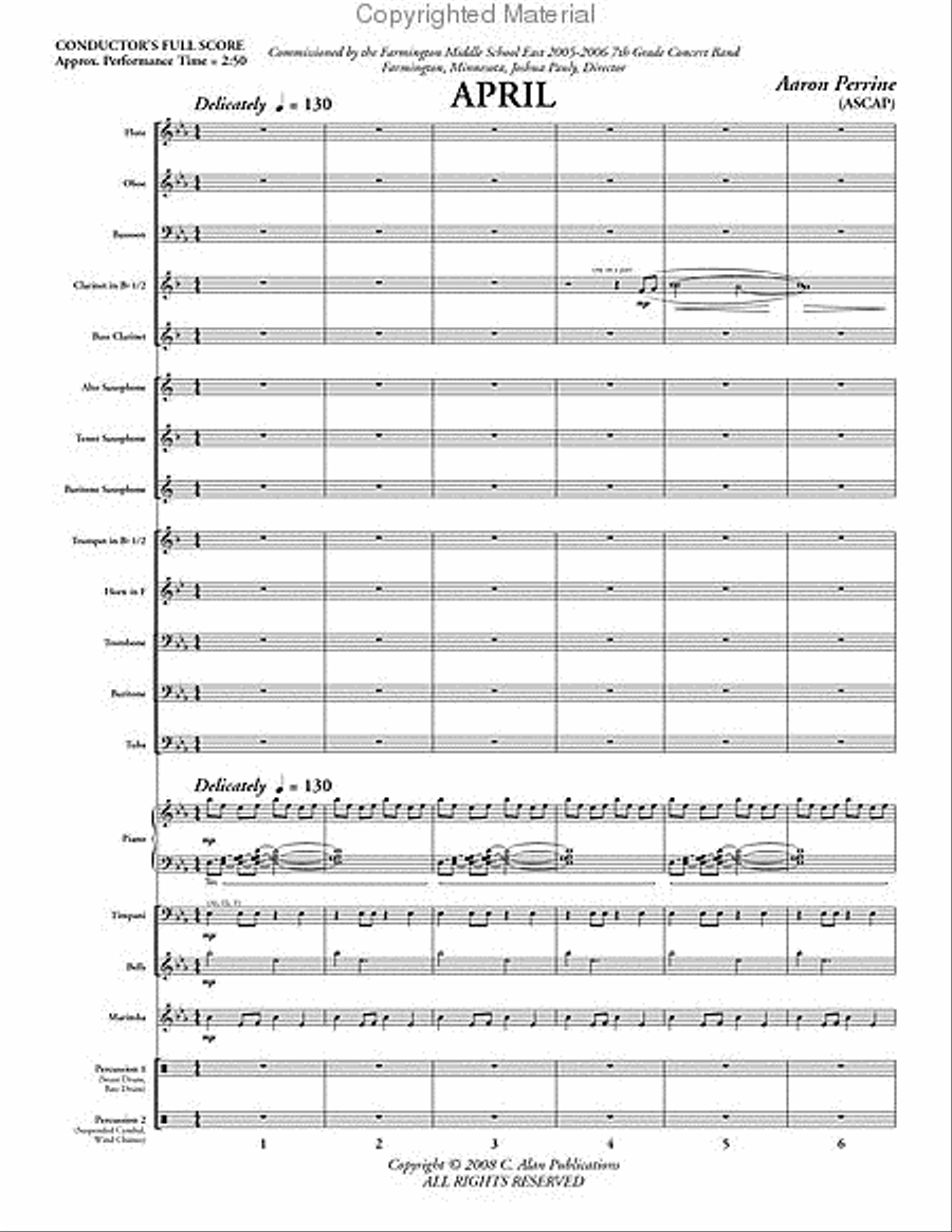 April April Concert Band scores gallery preview page 2