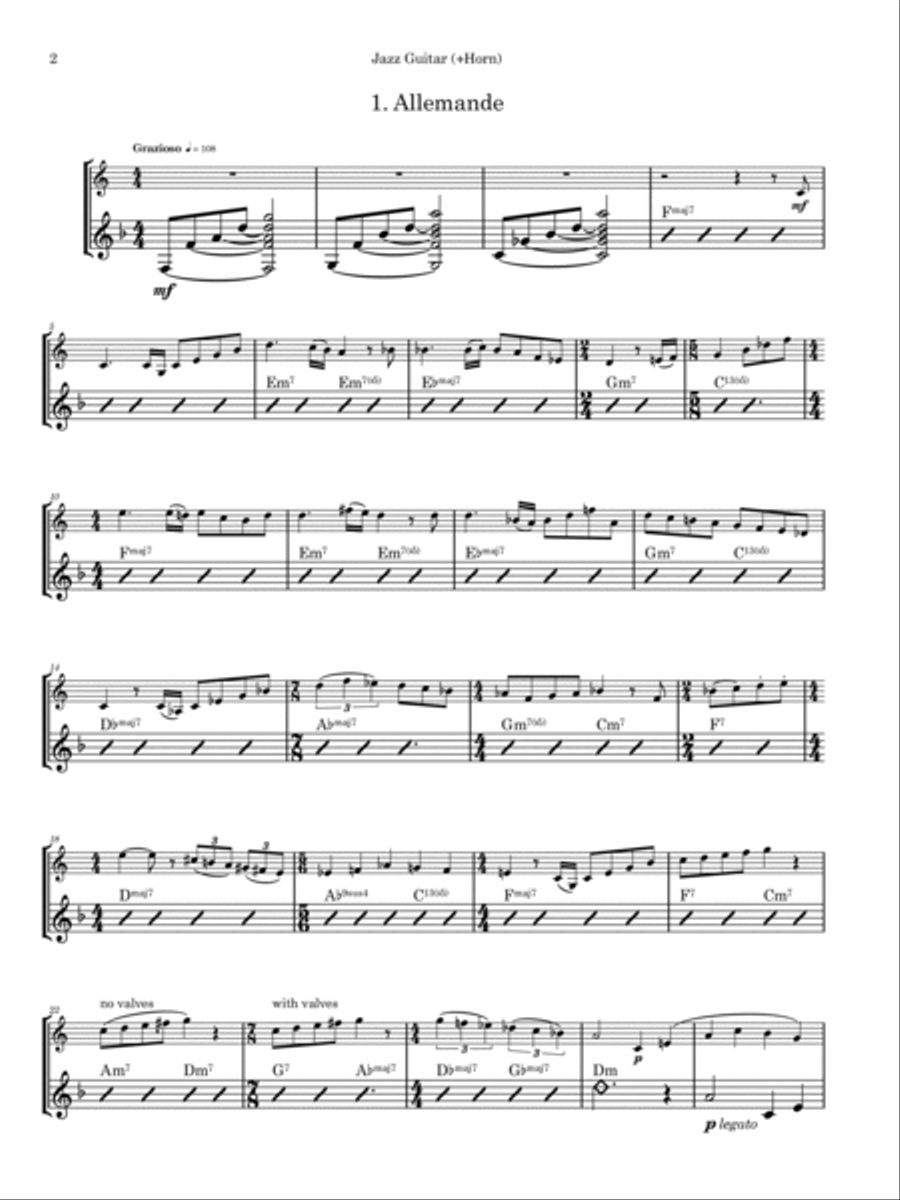 Miniature Suite Horn scores gallery preview page 2