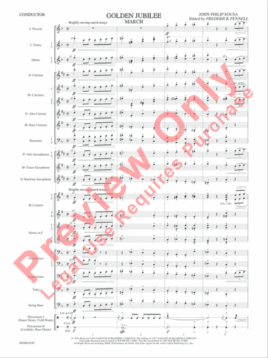Golden Jubilee Concert Band scores gallery preview page 4