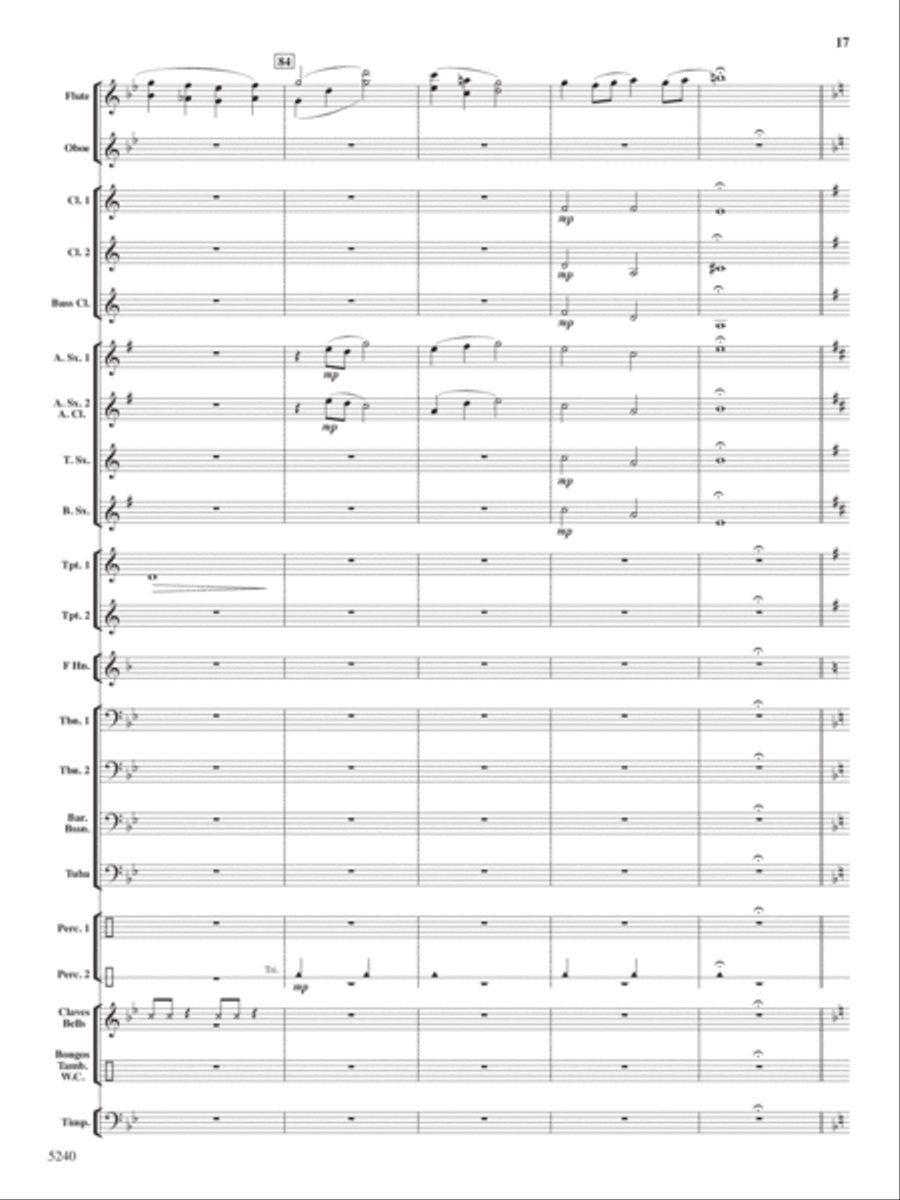 Ceremony, Chant and Ritual Concert Band scores gallery preview page 18