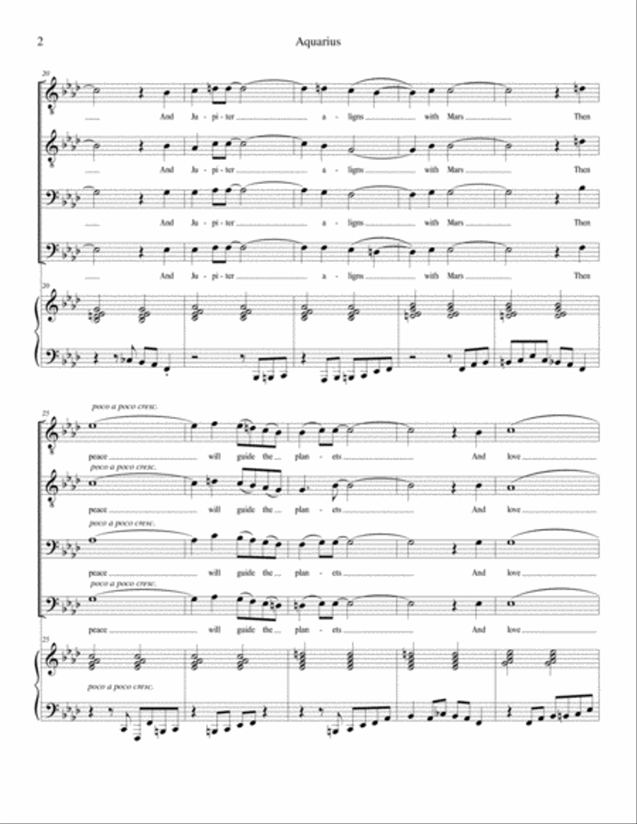 Aquarius Aquarius TTBB scores gallery preview page 2