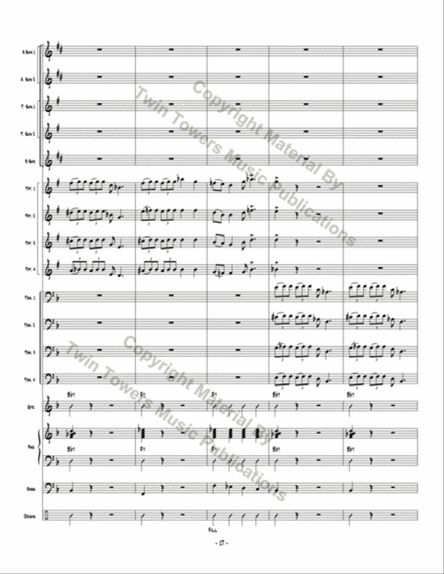 Don't Be Hatin' Don't Be Hatin' Jazz Ensemble scores gallery preview page 18