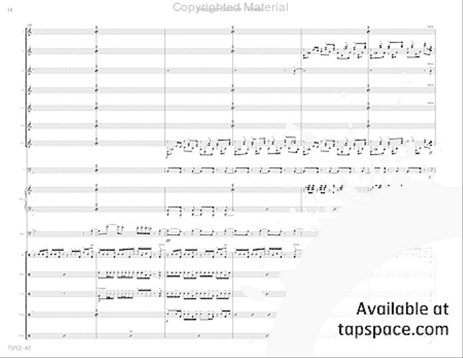 Joaquin on Sunshine Joaquin on Sunshine Percussion Ensemble scores gallery preview page 19