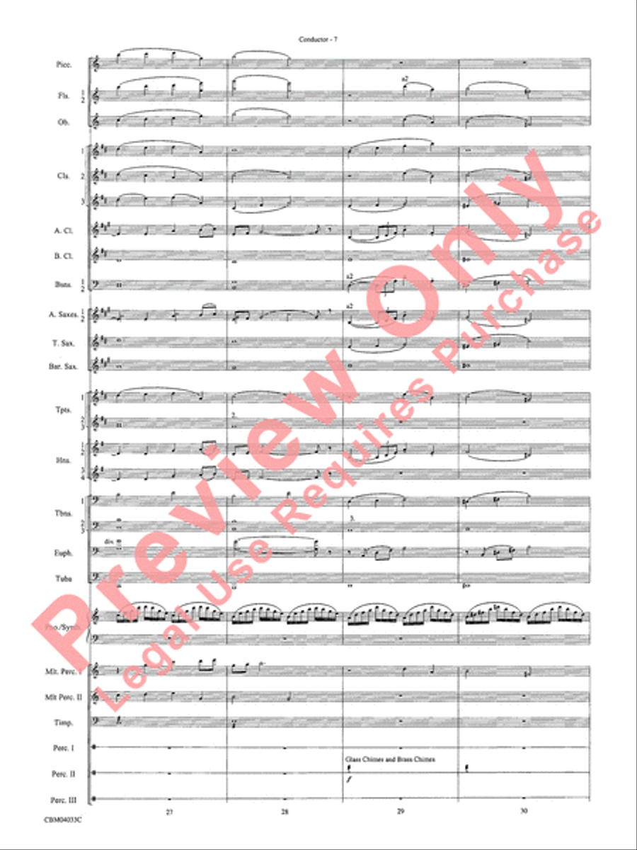 The Polar Express, Concert Suite from Concert Band scores gallery preview page 9