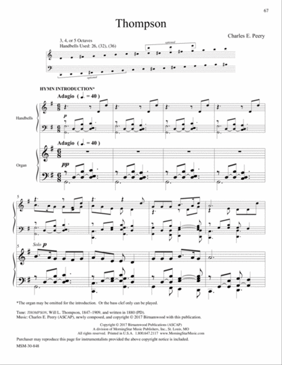 THOMPSON from Let Praises Ring, V3 5-Octaves scores gallery preview page 1
