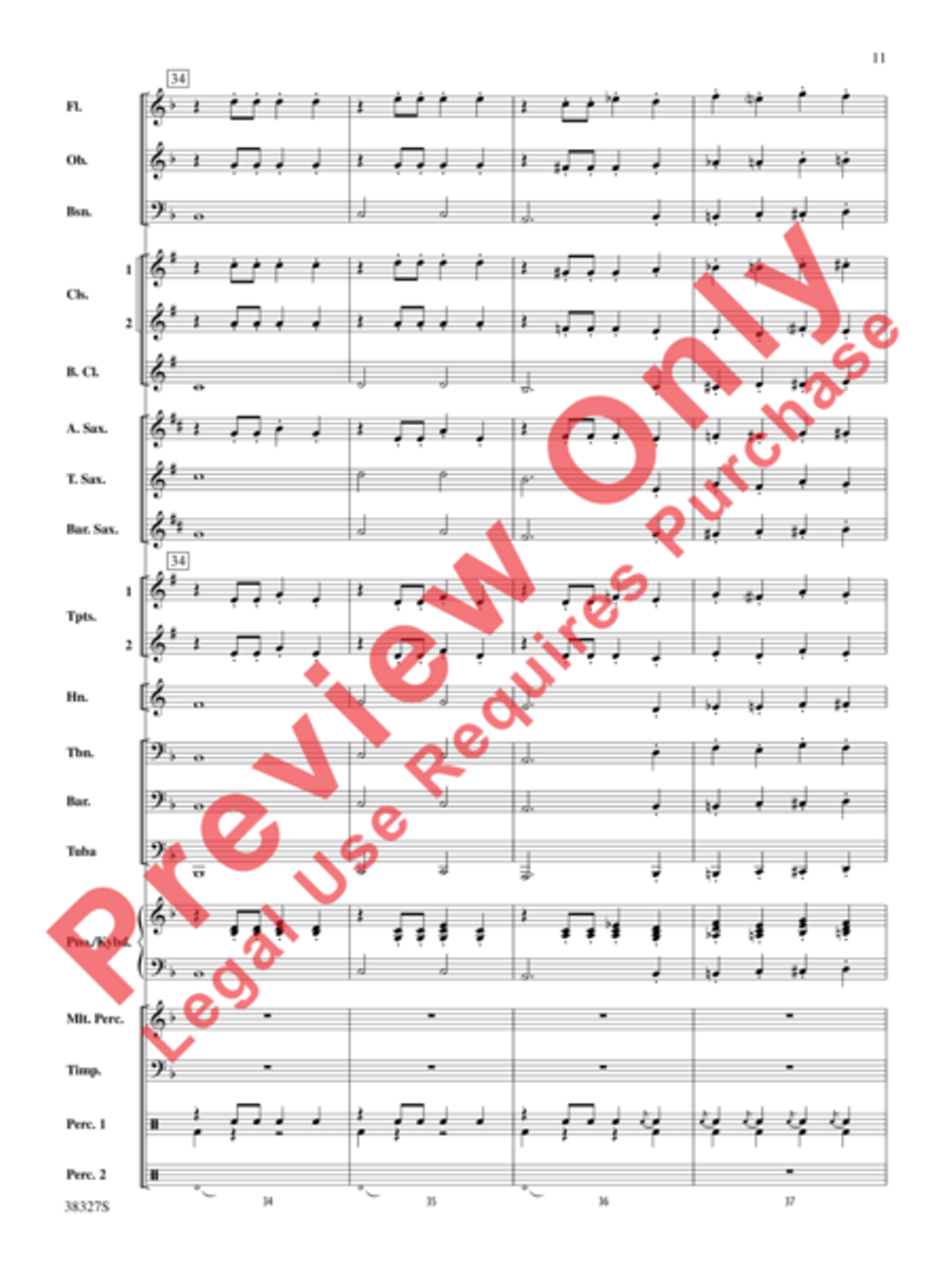 Overture 1812 Concert Band scores gallery preview page 12
