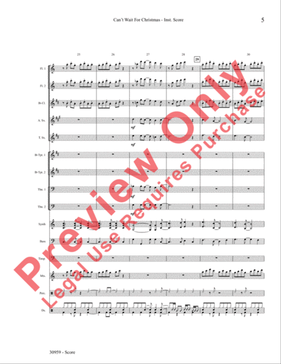 Can't Wait for Christmas Choir scores gallery preview page 6