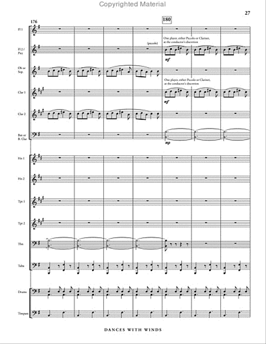 Dances with Winds Dances with Winds Concert Band scores gallery preview page 33