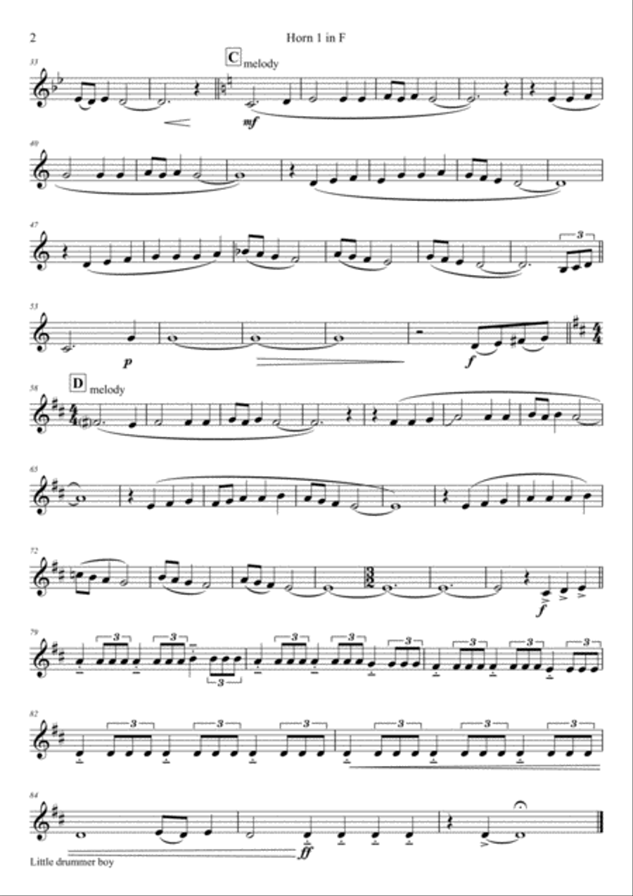The Little Drummer Boy Tuba scores gallery preview page 6