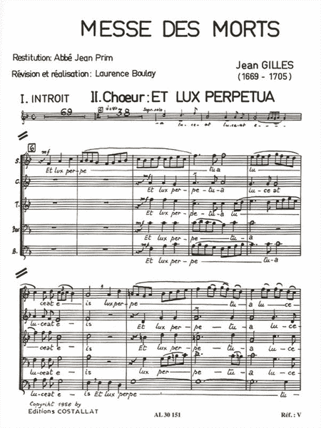 Requiem Soli Sttb/ Ch Ssatbb Choral Score