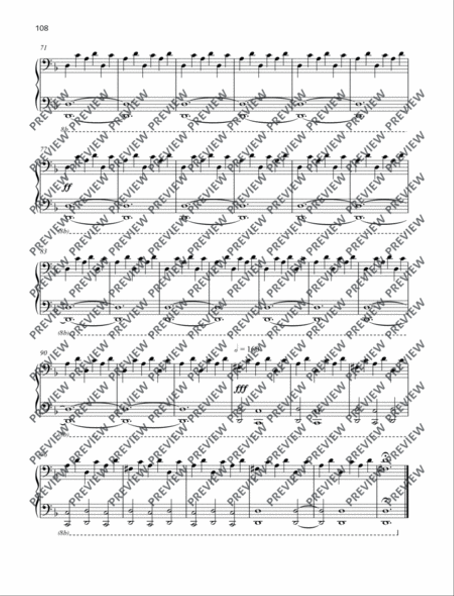 O Fortuna Piano Duet scores gallery preview page 6