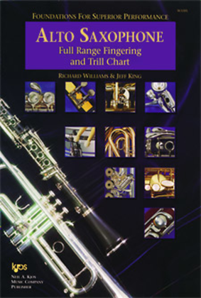 Book cover for Foundations For Superior Performance Full Range Fingering and Trill Chart-Alto Saxophone