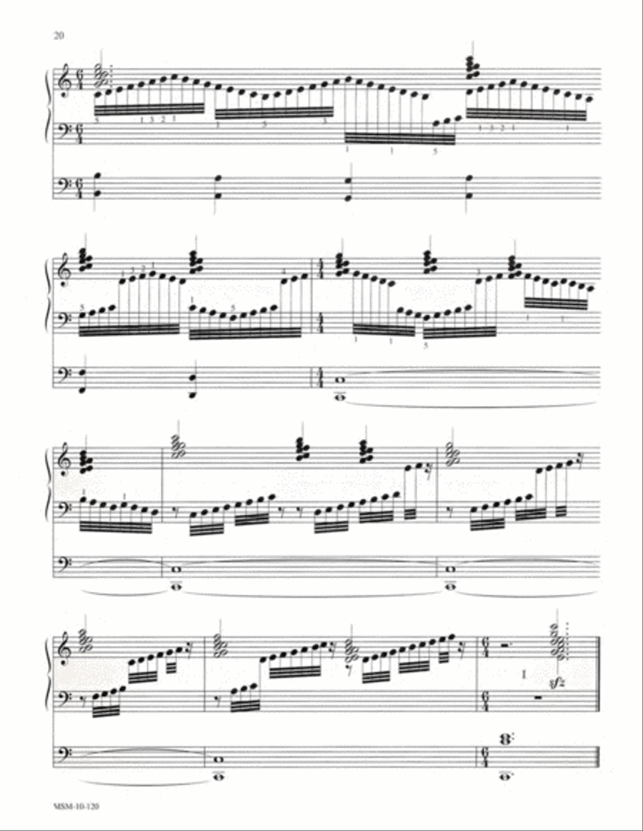 Partita on From Heaven Above to Earth I Come Organ scores gallery preview page 13
