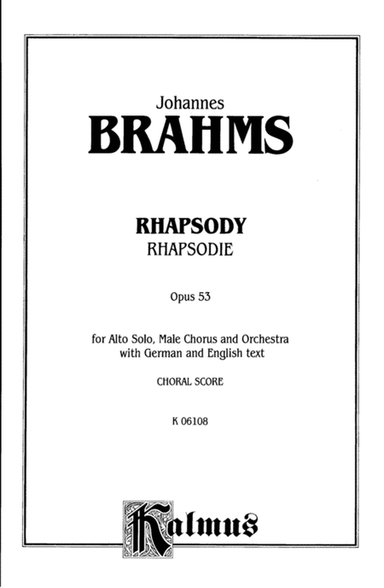 Alto Rhapsody, Op. 53