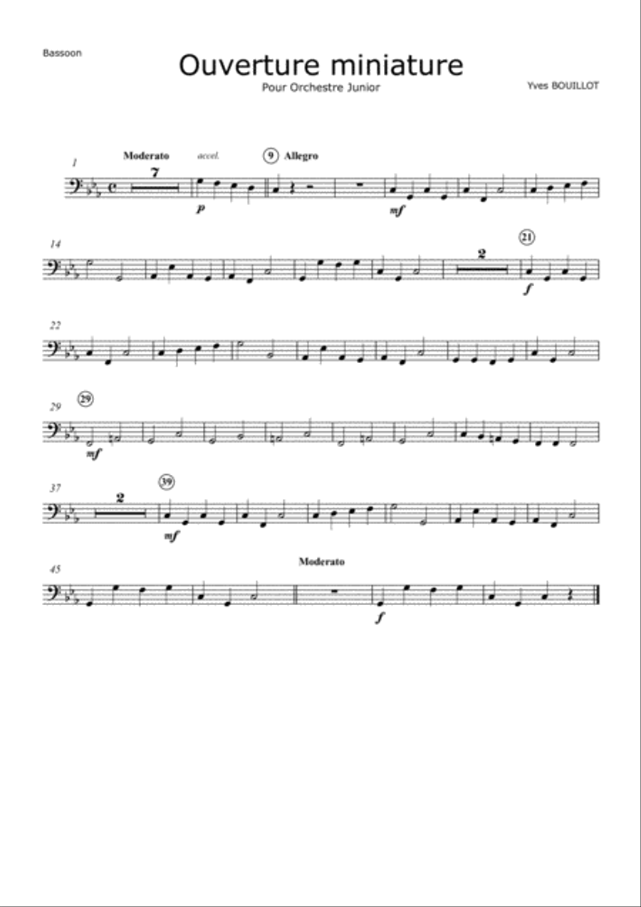 Ouverture Miniature Concert Band scores gallery preview page 4