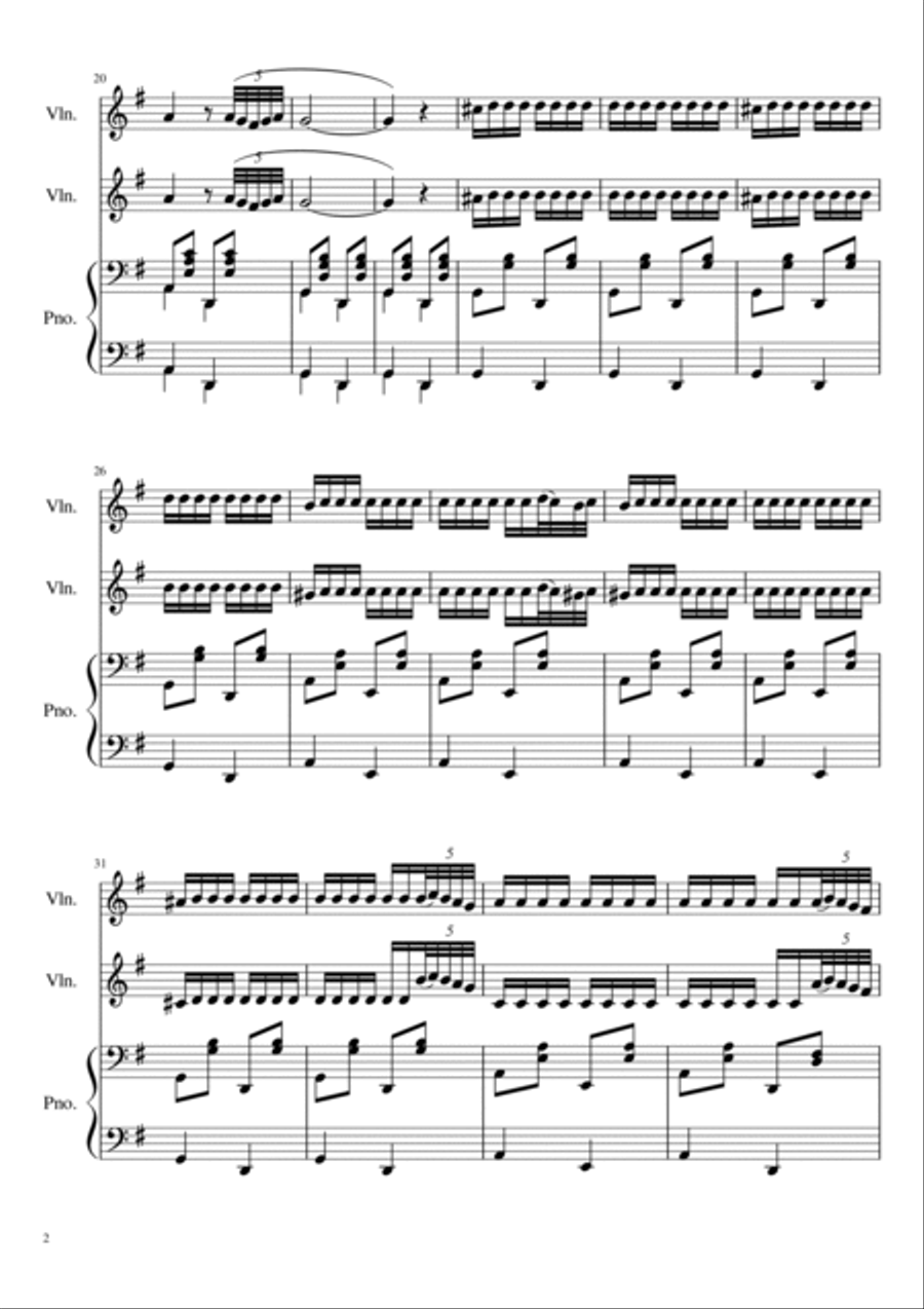 Zorba-dance/Sirtaki String Duet scores gallery preview page 2
