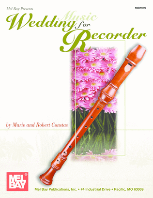 Book cover for Wedding Music for Recorder